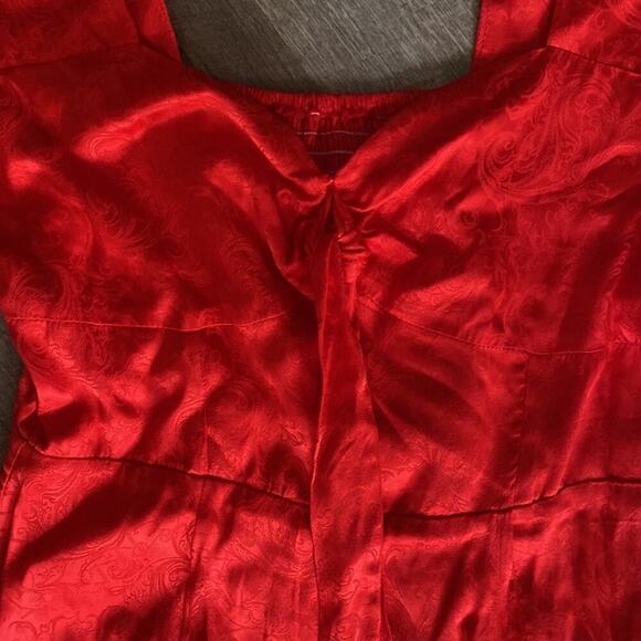 NWT Anthropologie Naplan Sea Road MIDI Red Dress Size M - Picture 4 of 10